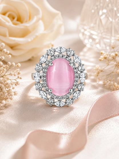 Blush Halo Ring