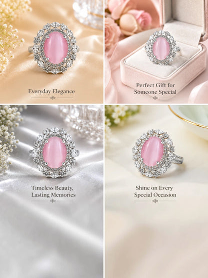 Blush Halo Ring
