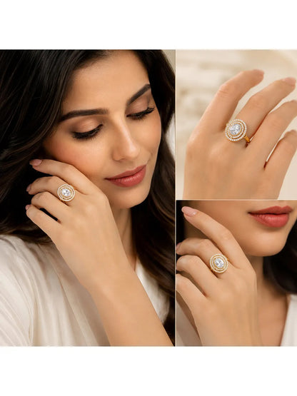 Celeste Halo Ring