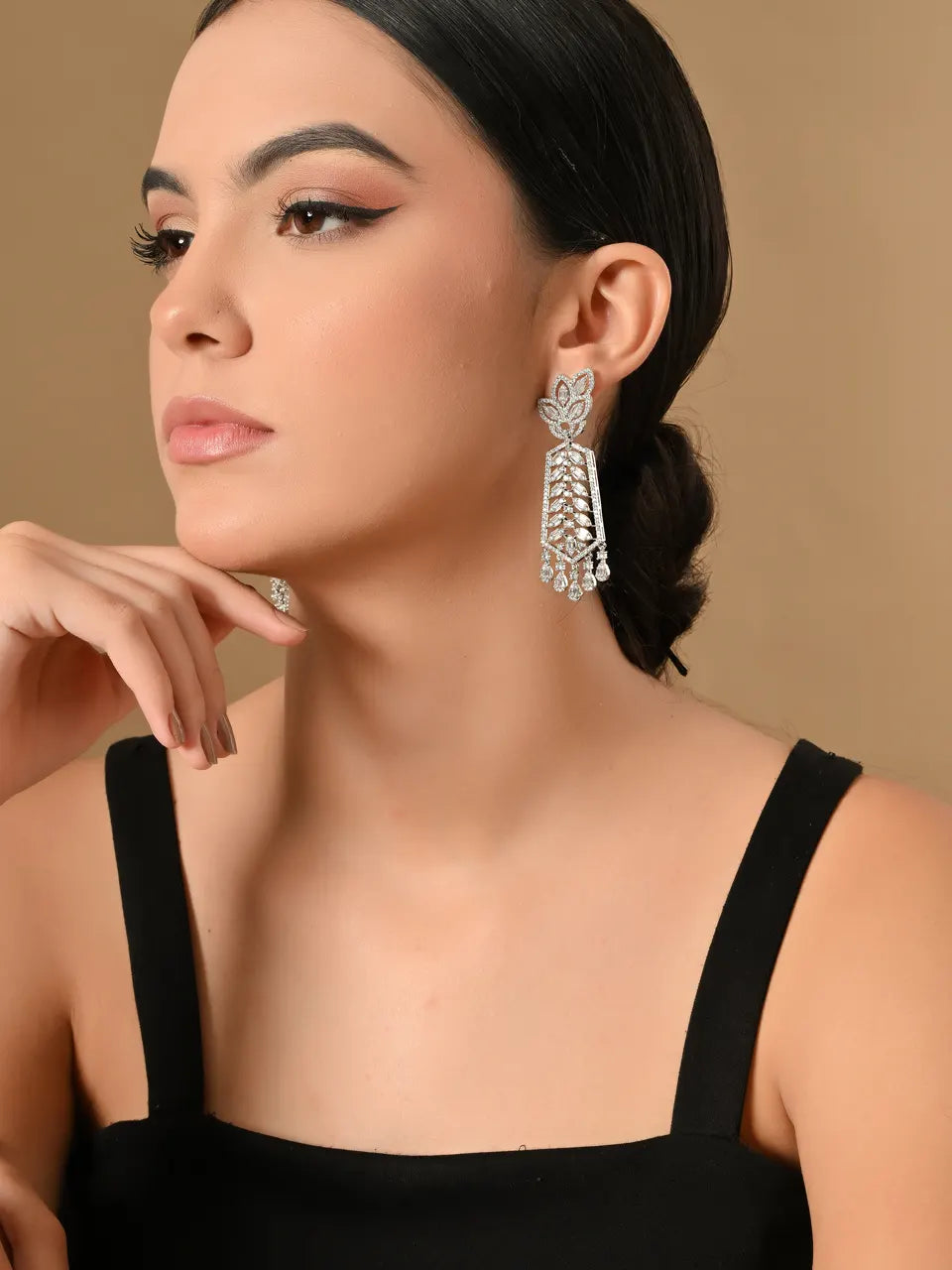 Radiant Elegance Diamond Drop Earrings