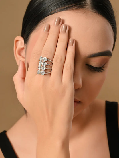 Starlit Radiance Statement Ring