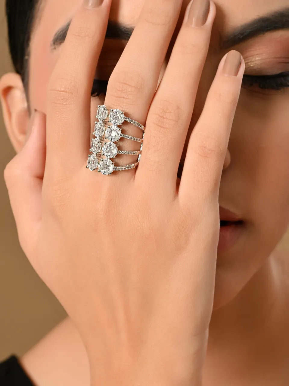 Starlit Radiance Statement Ring