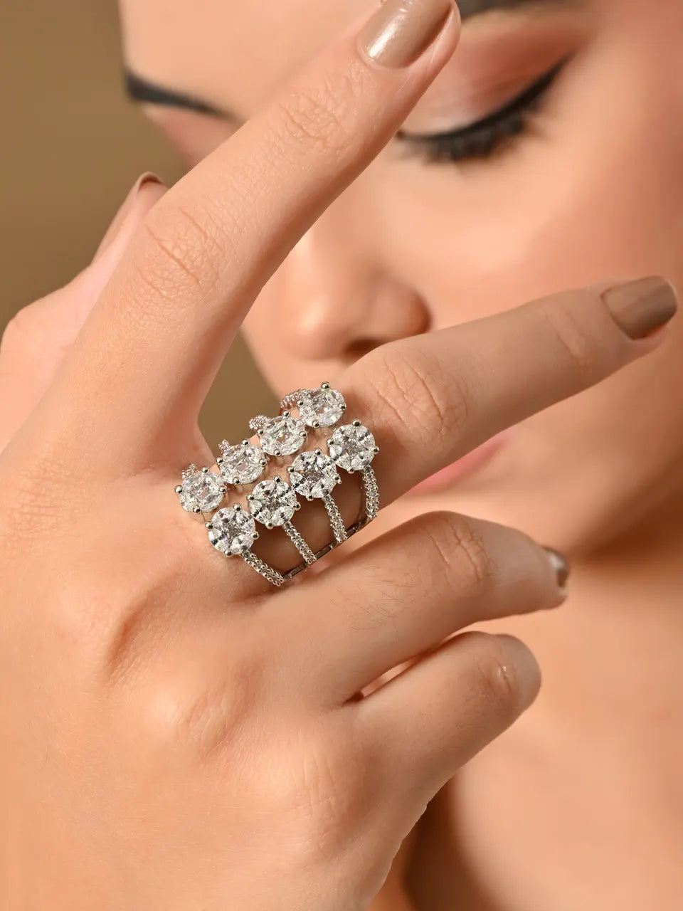 Starlit Radiance Statement Ring