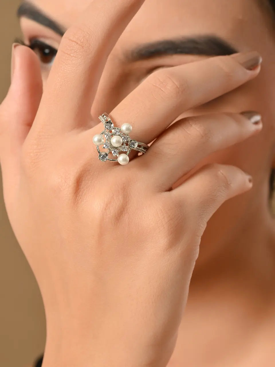 The Enchanted Pearl Star Ring