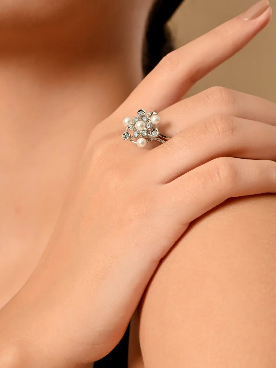 The Enchanted Pearl Star Ring
