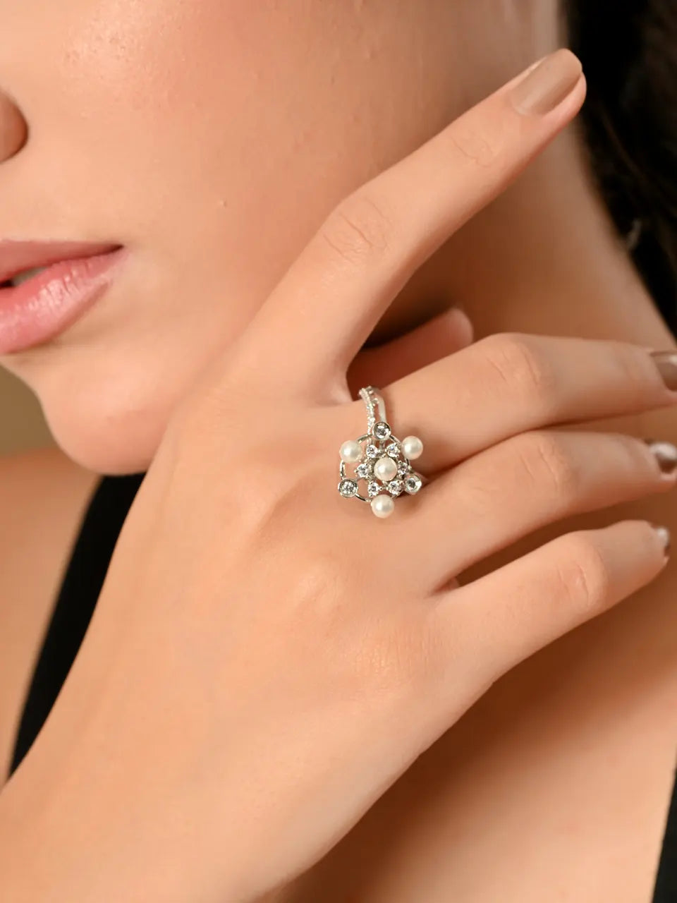 The Enchanted Pearl Star Ring