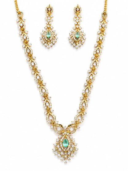 Emerald Blossom Necklace Set