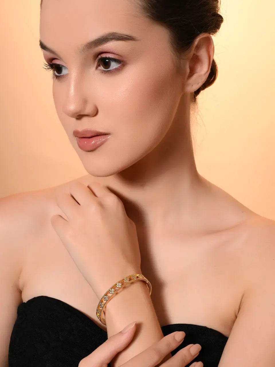 Golden Blossom Bangle