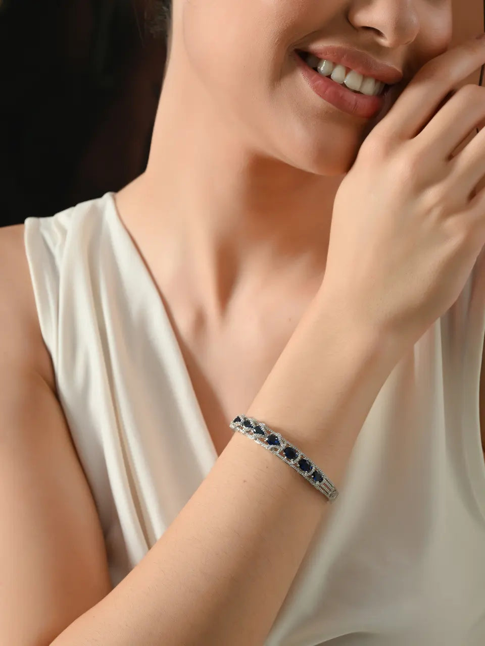 Midnight Sapphire Sparkle Bracelet