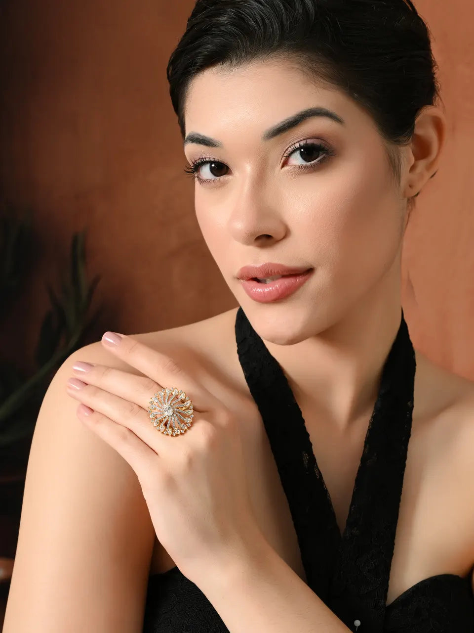 Radiant Bloom Sparkling Elegance Ring