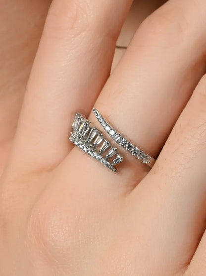 Sparkling Elegance Diamond Row Ring