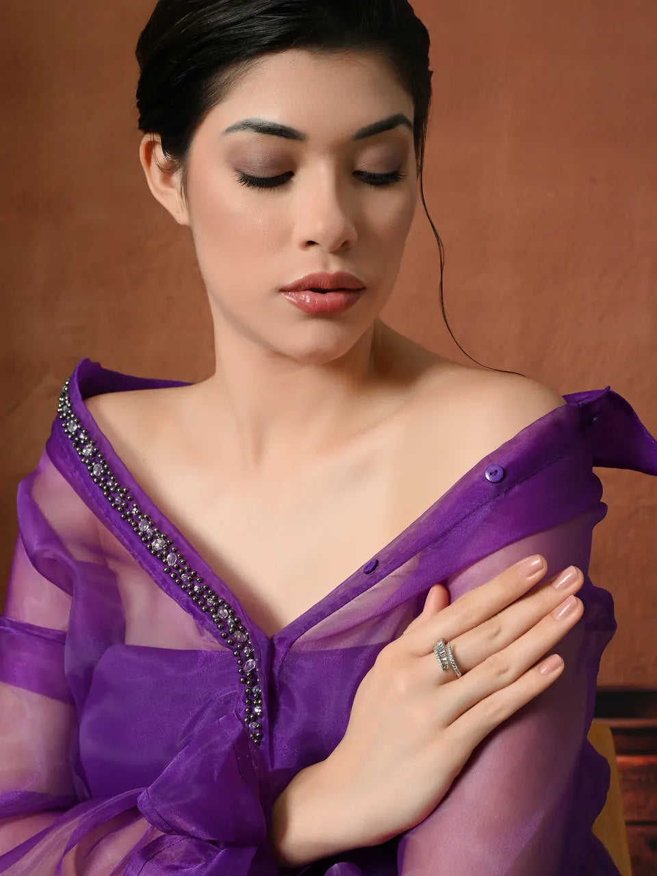 Sparkling Elegance Diamond Row Ring