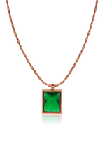 Load image into Gallery viewer, emerald pendant necklace