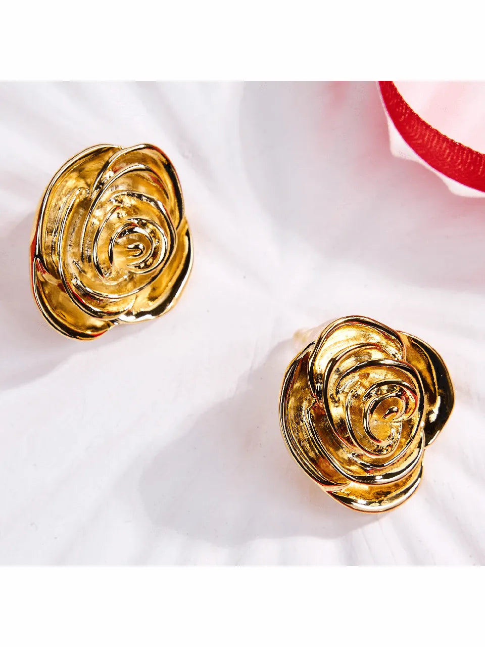 Golden Rose Glow Earrings