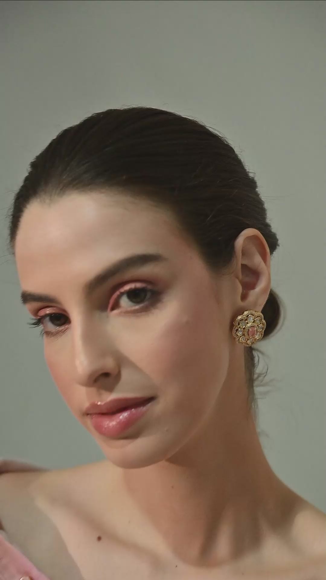 Blush Royale Kundan Stud Earrings