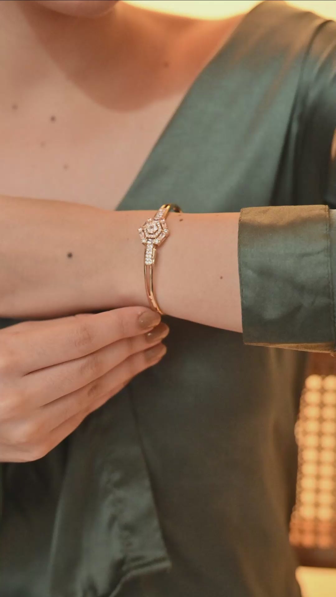 Celestial Charm Diamond Bangle