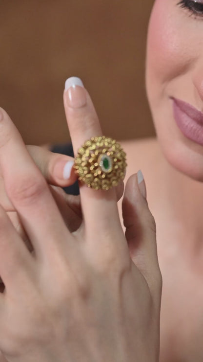 Emerald Royale Bloom Ring