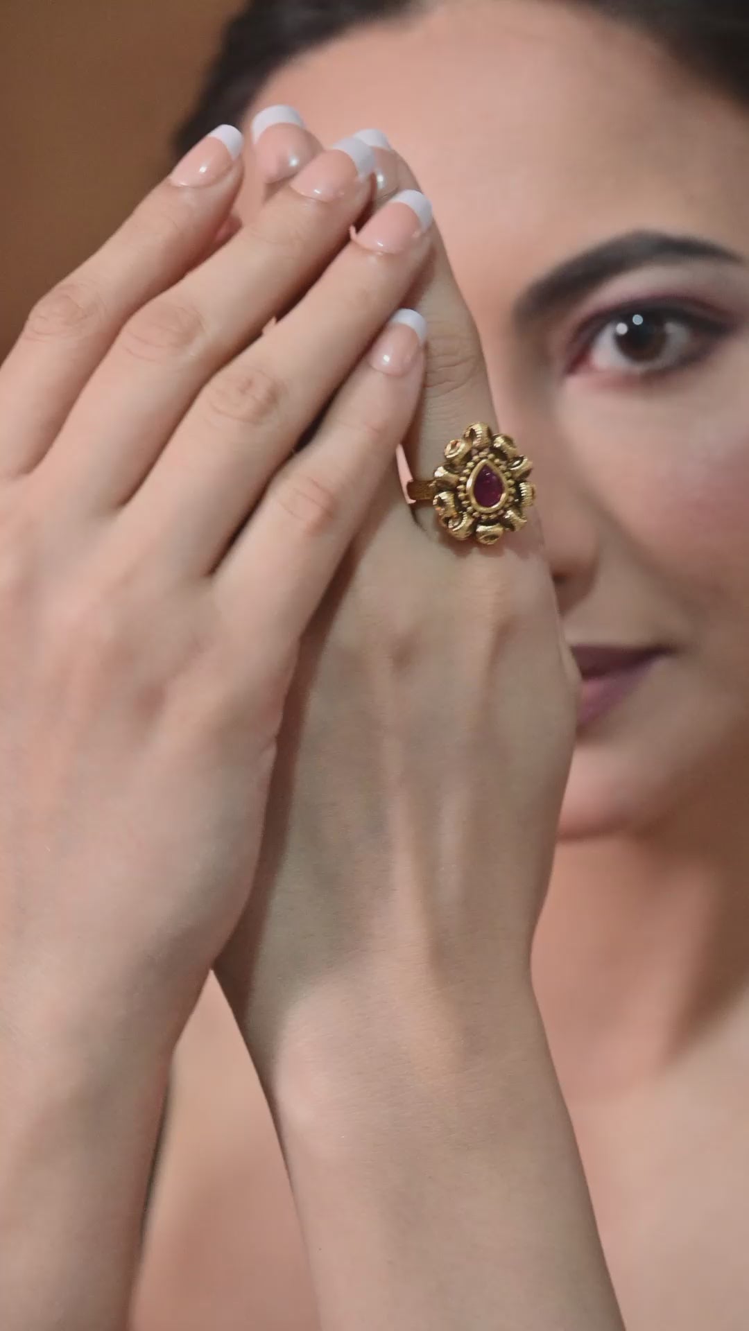 Ruby Petal Royal Ring