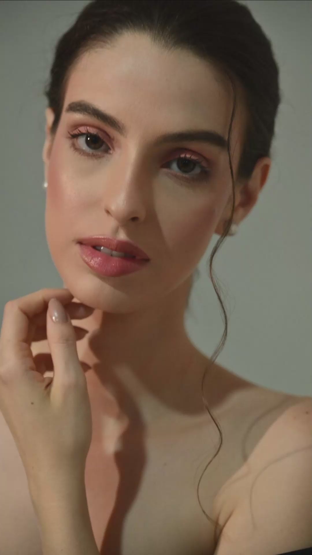 Lustrous Pearl Halo Studs