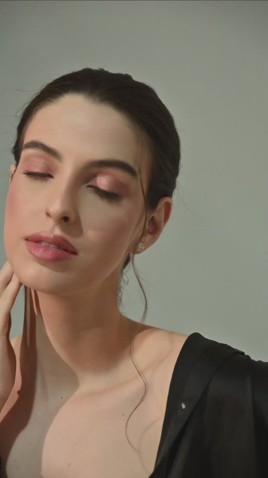 Golden Clover Crystal Studs