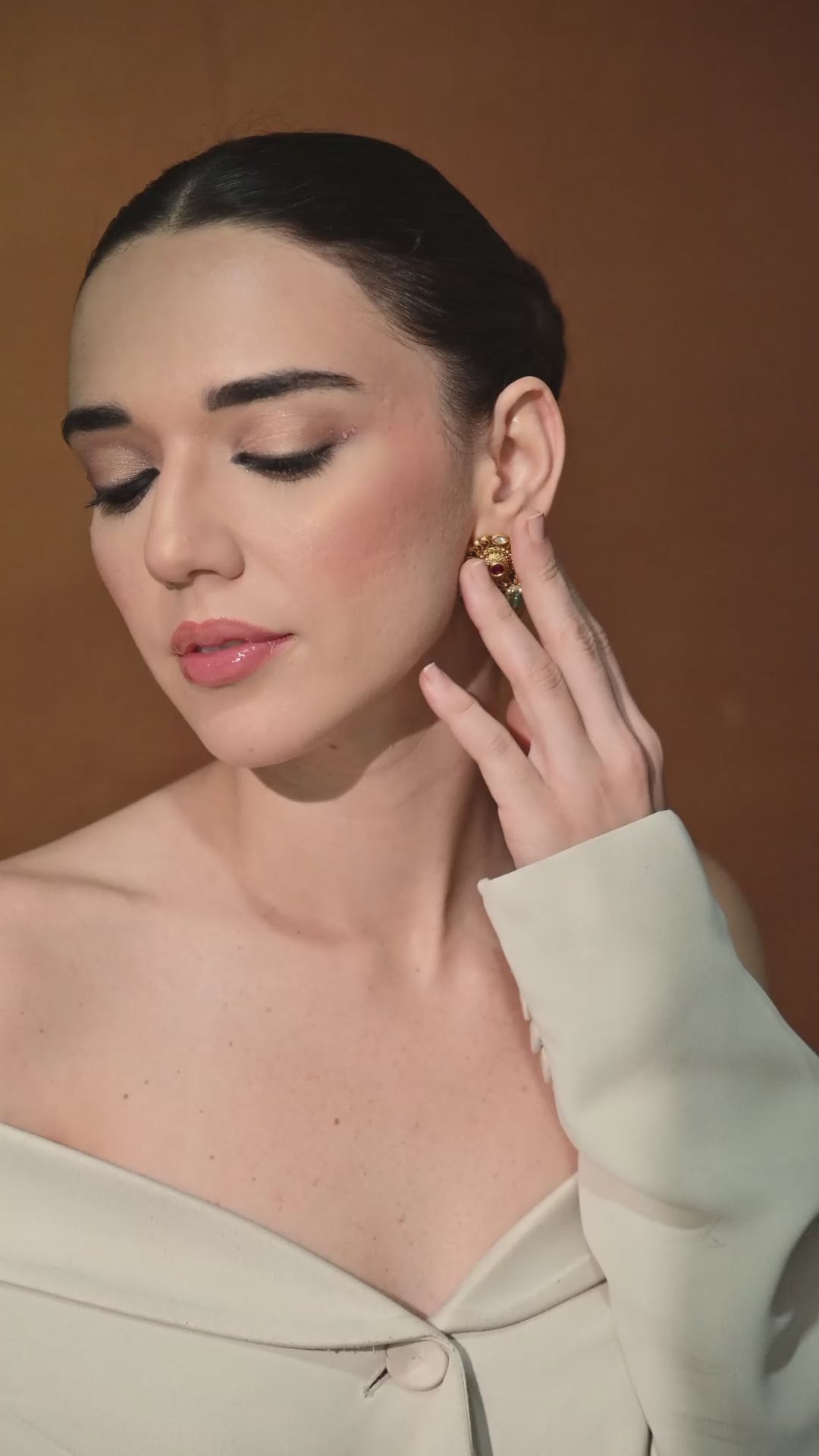 Ruby Garden Stud Earrings