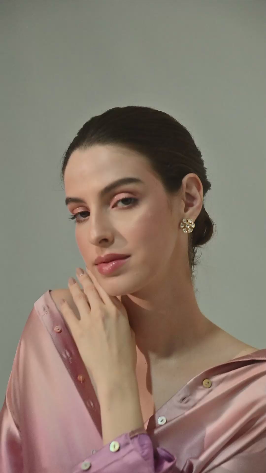 Radiant Petal Kundan Stud Earrings