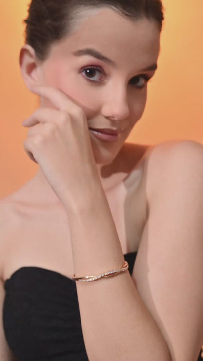Infinity Grace Diamond Bangle