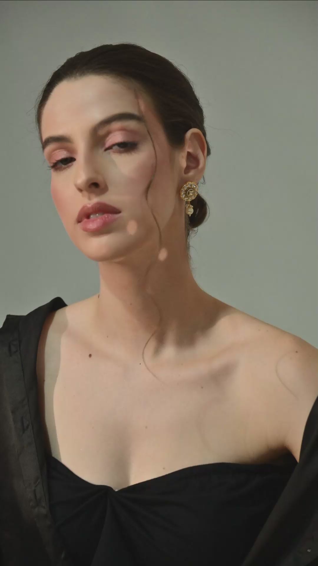 Royal Kundan Pearl Drop Earrings