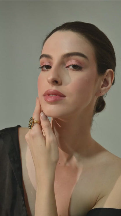 Emerald Grace Kundan Statement Ring