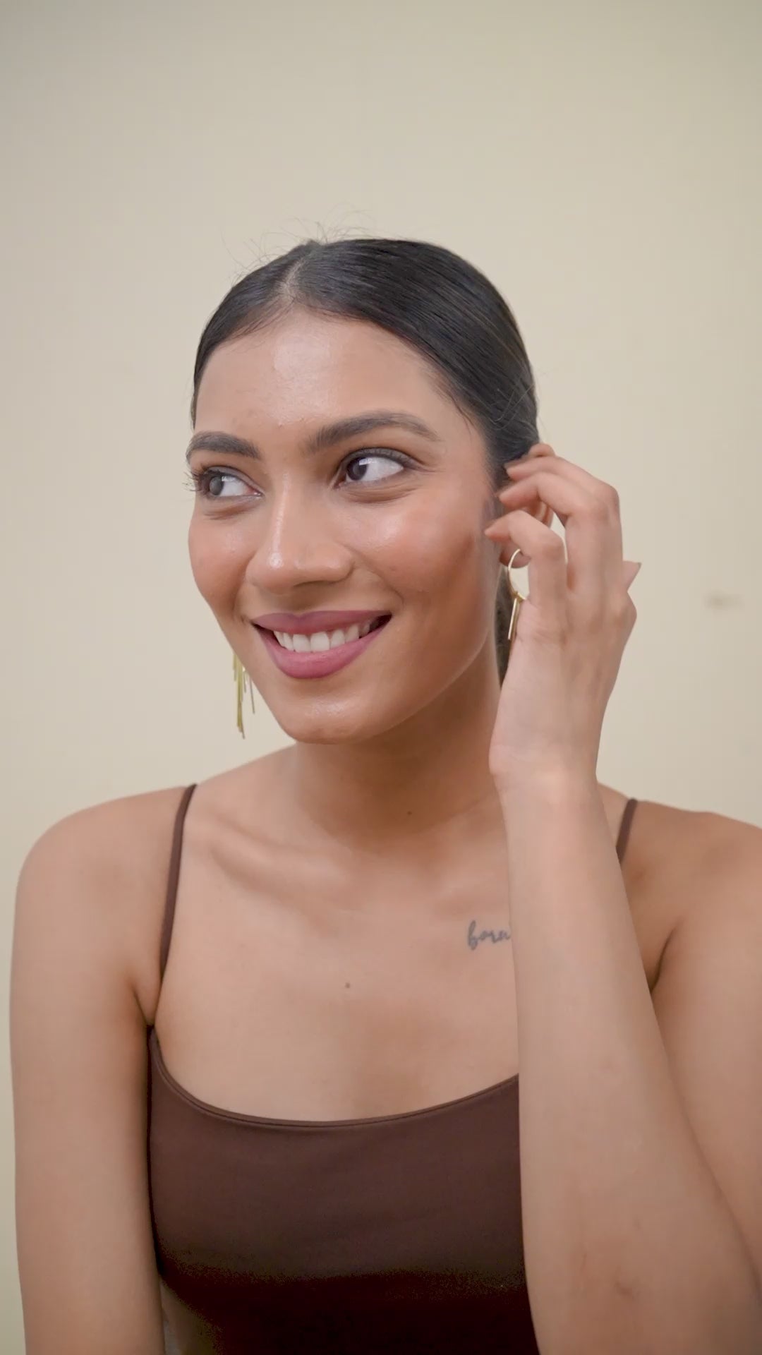 Fringe Hoop Statement Earrings