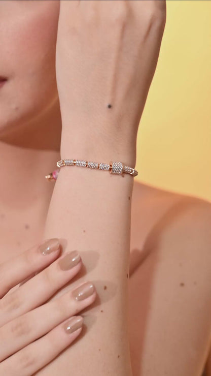 Radiant Crystal Barrel Bracelet
