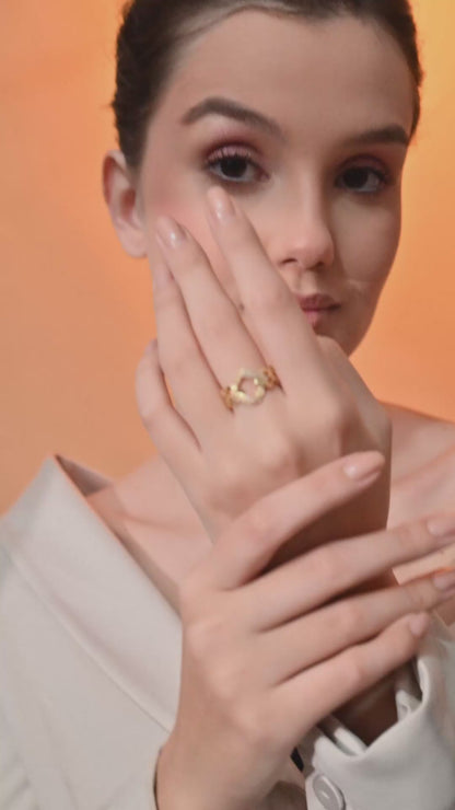 Golden Link Luxe Ring