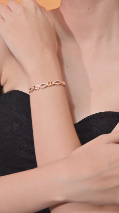 Gleaming Linked Grace Bracelet